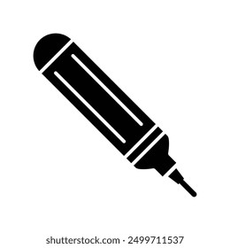 Marker pen icon free vector design illustration