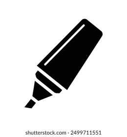 Marker pen icon free vector design illustration