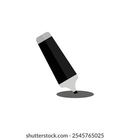 Marker Pen Icon Free Vector Design on white background