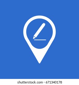 Marker pen  icon, isolated.  Flat  design.