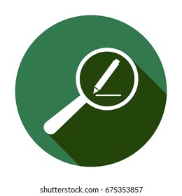 Marker pen  icon, isolated.  Flat  design.