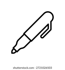 Icono de rotulador, Vector de líneas