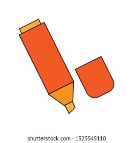 Marker pen icon. Mobile concept and web design