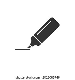 Marker Stift Symbol im modernen Flachstil. Vektorgrafik