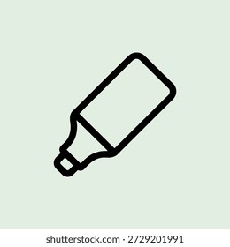 Icono de lápiz marcador Dibujo de línea simple
