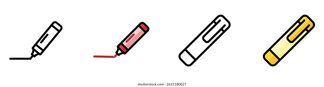 Icono de lápiz de marcador. Ilustración vectorial