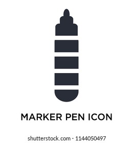 Marker pen icon vector isolated on white background for your web and mobile app design, Marker pen logo concept