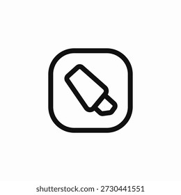 Vector de signo de icono de herramienta de lápiz marcador