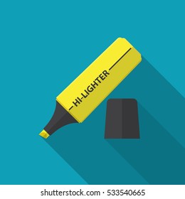 Marker pen vector icon.