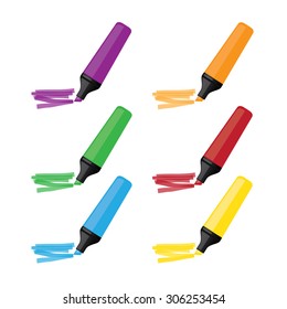 marker pen vector illustration