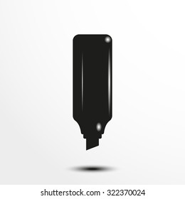 Marker pen. Vector illustration.