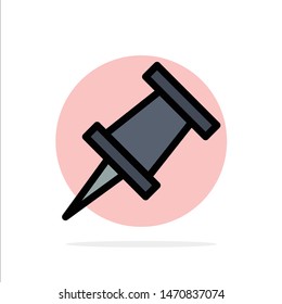 Marker, Pin Abstract Circle Background Flat color Icon. Vector Icon Template background