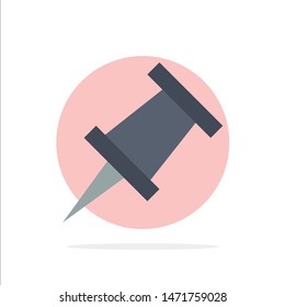 Marker, Pin Abstract Circle Background Flat color Icon