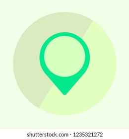 A marker pin in flat design for Google maps A template in eps format