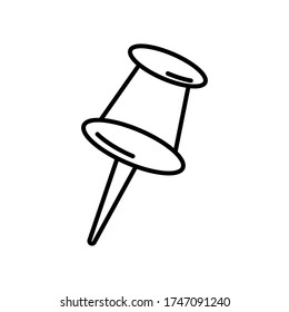 Marker, pin office icon with outline stylefor your web design, logo, UI. illustration