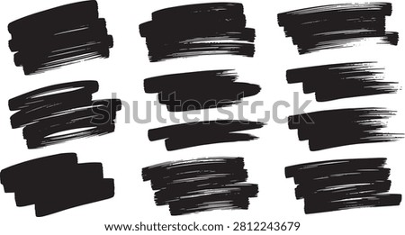 Marker scribble textures, overlaid black brush strokes, layered paint smears, artistic grunge graphic blocks