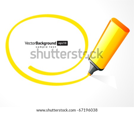 Marker with speech bubble