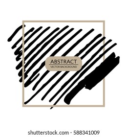 Marker stains. Creative discount card. Vector illustration EPS10.