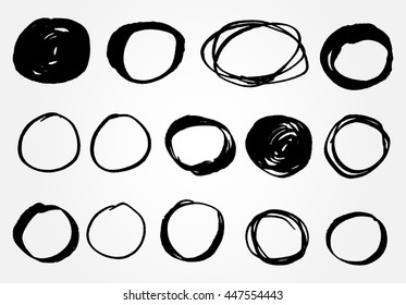 Marker stains.Grunge design elements.Abstract vector template.