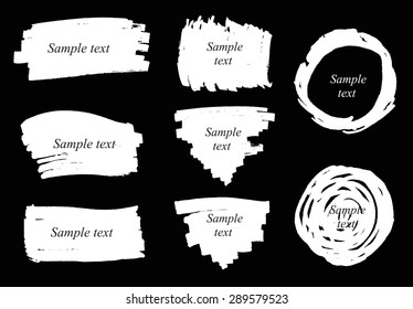 Marker stains.Grunge vector design elements.
