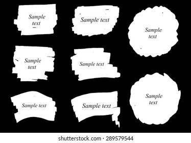 Marker stains.Grunge vector design elements.