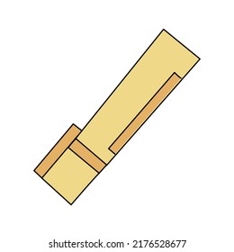 Marker. Stationery for school. Vector illustration in doodle style on white background