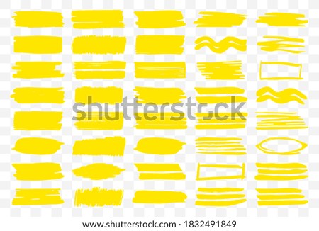 Similar – Image, Stock Photo Yellow note and pen on blue