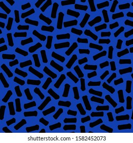 marker strokes blue pattern in flat style