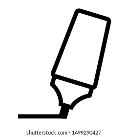 marker thin line vector icon