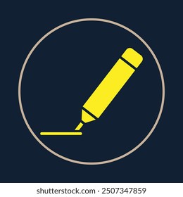 Marker trendy icon smooth abstract vector illustration colorful artwork beautiful design.eps