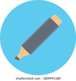 marker vector flat color icon 