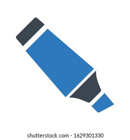 marker vector glyph color icon 
