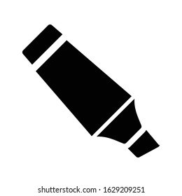 marker vector glyph flat icon 