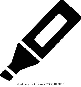 icono plano de glifo vector de marcador
