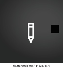 Marker vector icon. Marker concept stroke symbol design. Thin graphic elements vector illustration, outline pattern for your web site design, logo, UI. EPS 10.