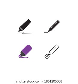 The marker vector icon. filled flat sign for mobile concept and web design.symbol,logo illustration and background.