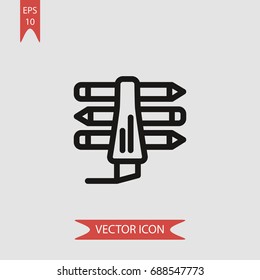 Marker vector icon, illustration symbol
