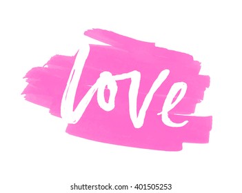 Marker vector Illustration. Hand lettering vector love.