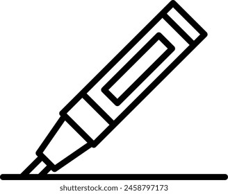 Marker Vector Line Icon Design