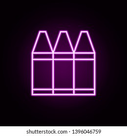 markers neon icon. Elements of education set. Simple icon for websites, web design, mobile app, info graphics