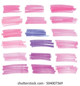 Markers selection of different shapes.