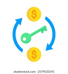 Market Access Icon Element For Design