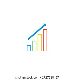 Diseño de iconos vectoriales de la plantilla del logotipo del asesor de mercado