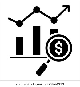 Market Analysis Icon Element For Design
