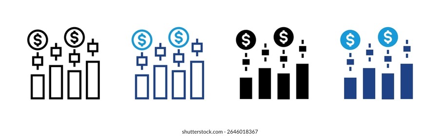 Market Analysis Icon Element For Design