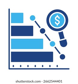 Market Analysis Icon Element For Design