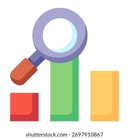 Market Analysis Icon Element For Design