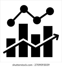 Elemento de icono de análisis de mercado para diseño