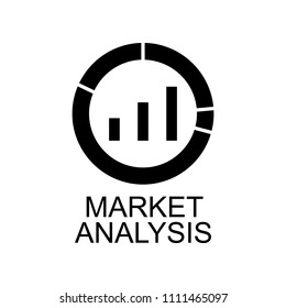 market analysis icon. Element of seo and development icon with name for mobile concept and web apps. Detailed market analysis icon can be used for web and mobile on white background