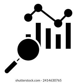 Market Analysis icon line vector illustration